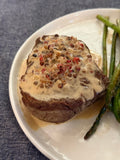 Filet Mignon with Roasted Potatoes and Peppercorn Sauce